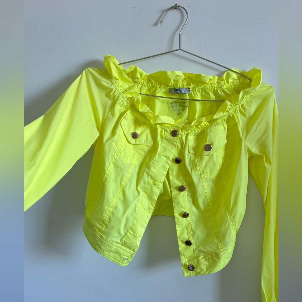 Bright Neon Yellow Jacket, S